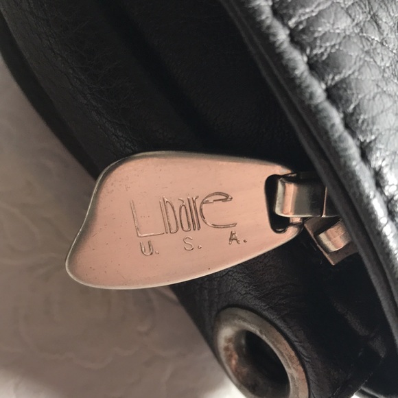 Libaire California Brand Vintage Mini Black Leather Crossbody USA Made - Picture 4 of 11